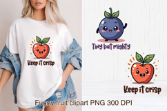 Groovy fruit sublimation | Retro fruit clipart PNG Product Image 1