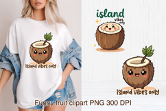 Groovy fruit sublimation bundle | Retro fruit clipart PNG Product Image 4