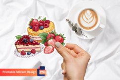 Fruits And Cakes Jam Sticker, Dessert Sticker, Fruit Sticker Product Image 1