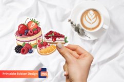 Fruits And Cakes Jam Sticker, Dessert Sticker, Fruit Sticker Product Image 1