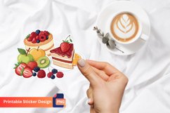 Fruits And Cakes Jam Sticker, Dessert Sticker, Fruit Sticker Product Image 1