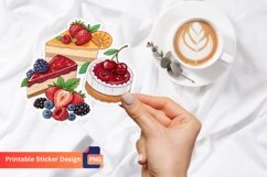 Fruits And Cakes Jam Sticker, Dessert Sticker, Fruit Sticker Product Image 1