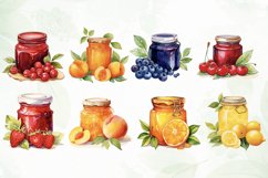 Fruits Jam Sublimation Clipart Product Image 2