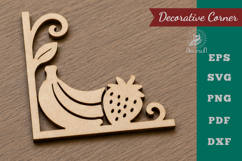 Fruits Lasercut Corner SVG Product Image 1