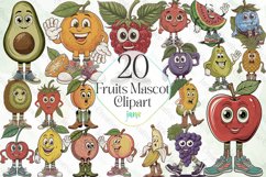 Fruits Mascot Sublimation Clipart Product Image 1