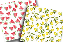 Seamless Mix Fruit Patterns Digital Paper Pack Product Image 2