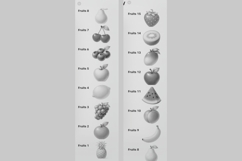 Fruits Procreate Stamps - Procreate Brushes