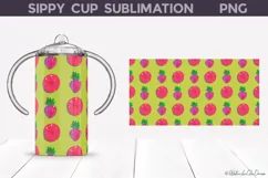Fruits Tropical Sippy Cup Wrap | Sippy Cup Tumbler Product Image 2