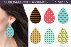 Fruits Teardrop Earrings | Summer Earring Sublimation Product Image 1