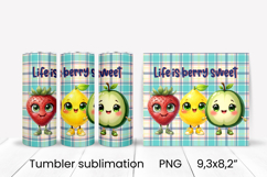 Groovy fruit tumbler | Fruit tumbler | Summer tumbler wrap Product Image 1