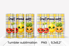 Groovy fruit tumbler | Fruit tumbler | Summer tumbler wrap Product Image 1