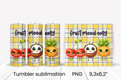 Groovy fruit tumbler | Fruit tumbler | Summer tumbler wrap Product Image 1