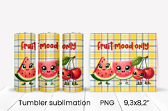 Groovy fruit tumbler | Fruit tumbler | Summer tumbler wrap Product Image 1