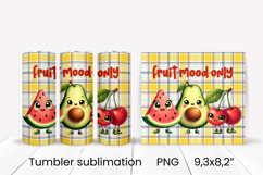 Groovy fruit tumbler | Fruit tumbler | Summer tumbler wrap Product Image 1