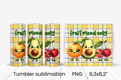 Groovy fruit tumbler | Fruit tumbler | Summer tumbler wrap Product Image 1