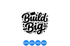 Motivational Typography SVG Cut File Design Product Image 1