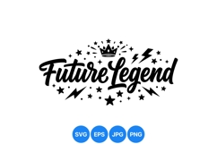 Hand Lettered Future Legend Motivational Typography Design Product Image 1