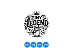 Cute Tiny Legend Hamster Vector Illustration Design Product Image 1