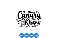 Canary Bird Silhouette Design For Valentines Day Product Image 1