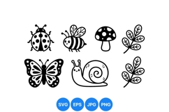 Hand Drawn Woodland Animal Clipart Illustrations Product Image 1