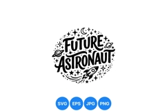 Hand Drawn Future Astronaut Space Illustration Product Image 1