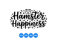 Cute Hamster Happiness SVG For Pet Lovers Product Image 1