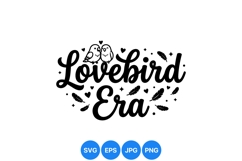 Romantic Lovebird Script Vector Clipart Design Product Image 1