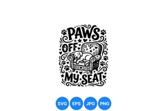 Funny Dog Paw Clipart Design For Crafts Product Image 1
