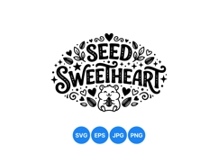 Cute Hamster Seed Sweetheart Hand Drawn Illustration Product Image 1