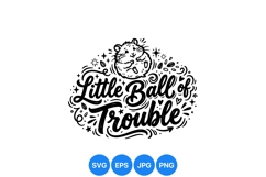 Cute Hamster Quote SVG With Playful Typography Product Image 1