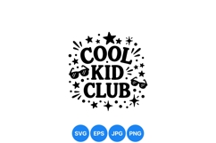Cool Kid Club Svg Vector For Children Design Product Image 1