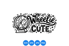 Cute Hamster Running Wheel SVG Illustration Design Product Image 1