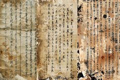 Japanese Calligraphy Digital Papers Product Image 2