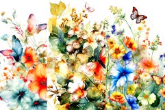 Watercolor Spring Digital Papers Product Image 4
