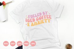 Fueled by Iced Coffee | Coffee Svg | Coffee Lover Shirt Product Image 1