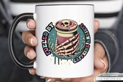 Fueled By Caffeine Anxiety SVG, Mental Health SVG Design Product Image 4