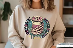 Fueled By Caffeine Anxiety SVG, Mental Health SVG Design Product Image 1