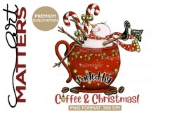 Fueled by Coffee and Christmas! - 300 DPI - Hand Painted Product Image 3