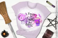 fueled by crystals and coffee png, witch sublimation design Product Image 1