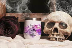 fueled by crystals and coffee png, witch sublimation design Product Image 5