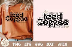 Fueled by Iced coffee and anxiety SVG PNG, iced coffee png Product Image 3