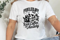 Fueled by Iced Coffee and Anxiety SVG Product Image 4