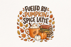 Fueled By Pumpkin Spice Latte PNG Product Image 1