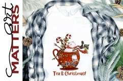 Fueled by Tea &amp; Christmas Snowman - 300 DPI Product Image 2