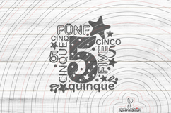 Five Cutting File SVG DXF Product Image 1