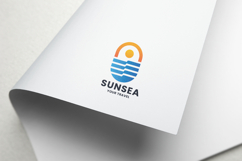 Vibrant Ocean &amp; Sun Travel Logo Product Image 2