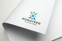 Abstract Geometric Human/Community Logo Product Image 1
