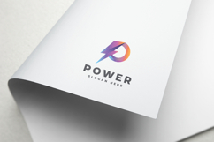 Power Lightning Letter P Logo Product Image 1