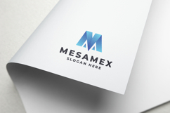 Modern Geometric Letter M Logo Product Image 1