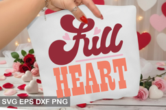 Full Heart - Retro Valentine' Day Design Product Image 1
